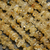 Golden Rutilated Chip Beads.
