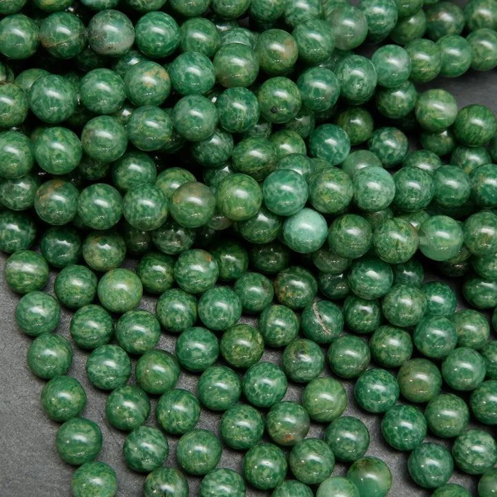 Green African Jade Beads Loose Beads.