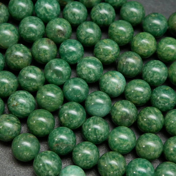Green African Jade Beads Loose Beads.