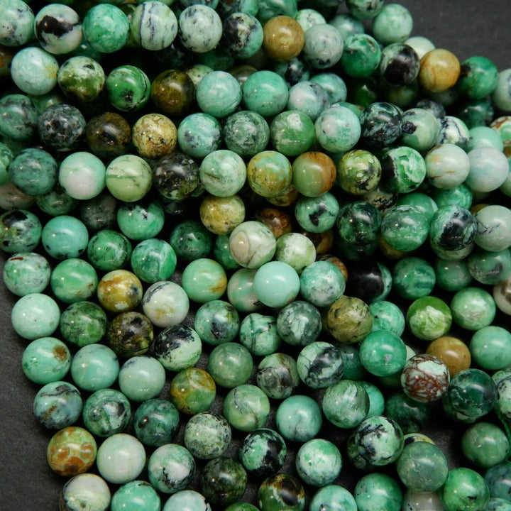 Green and Blue African Variscite Beads.