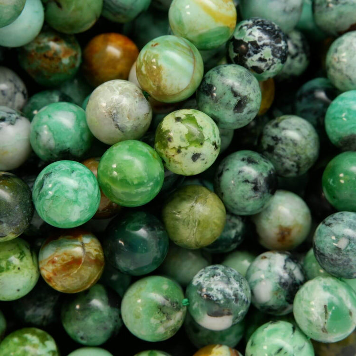 Green and Blue African Variscite Beads.