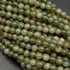 Green apatite beads.