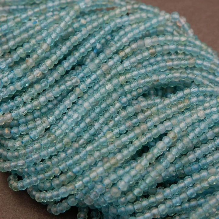 Blue Green Apatite Beads.