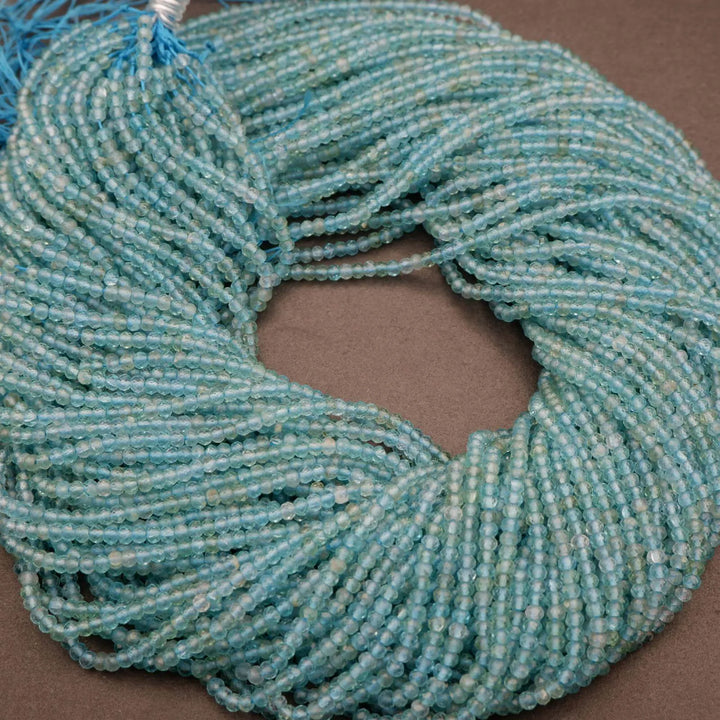 Blue Green Apatite Beads.