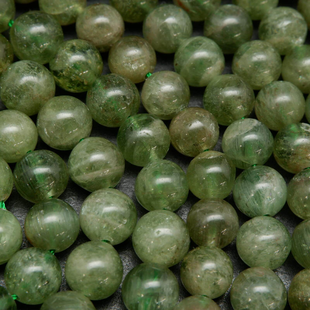 Green Apatite Beads.