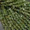 Green apatite chip beads.