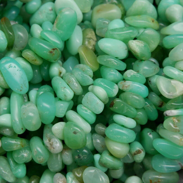 Pastel Green Australian Chrysoprase Chip Shape Beads