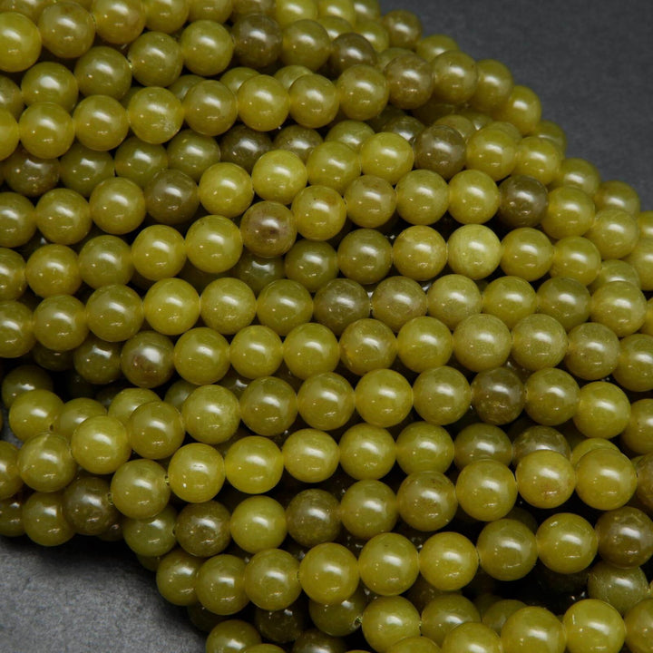 Green Jade Beads.