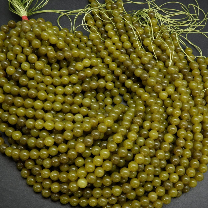 Green Jade Beads.