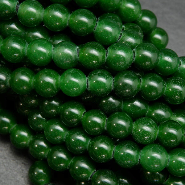 Green jade large hole beads.