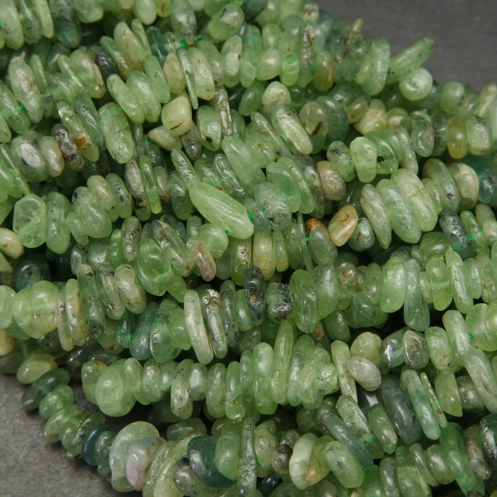 Green Kyanite · Smooth · Chips · 7mm, Bead, Tejas Beads