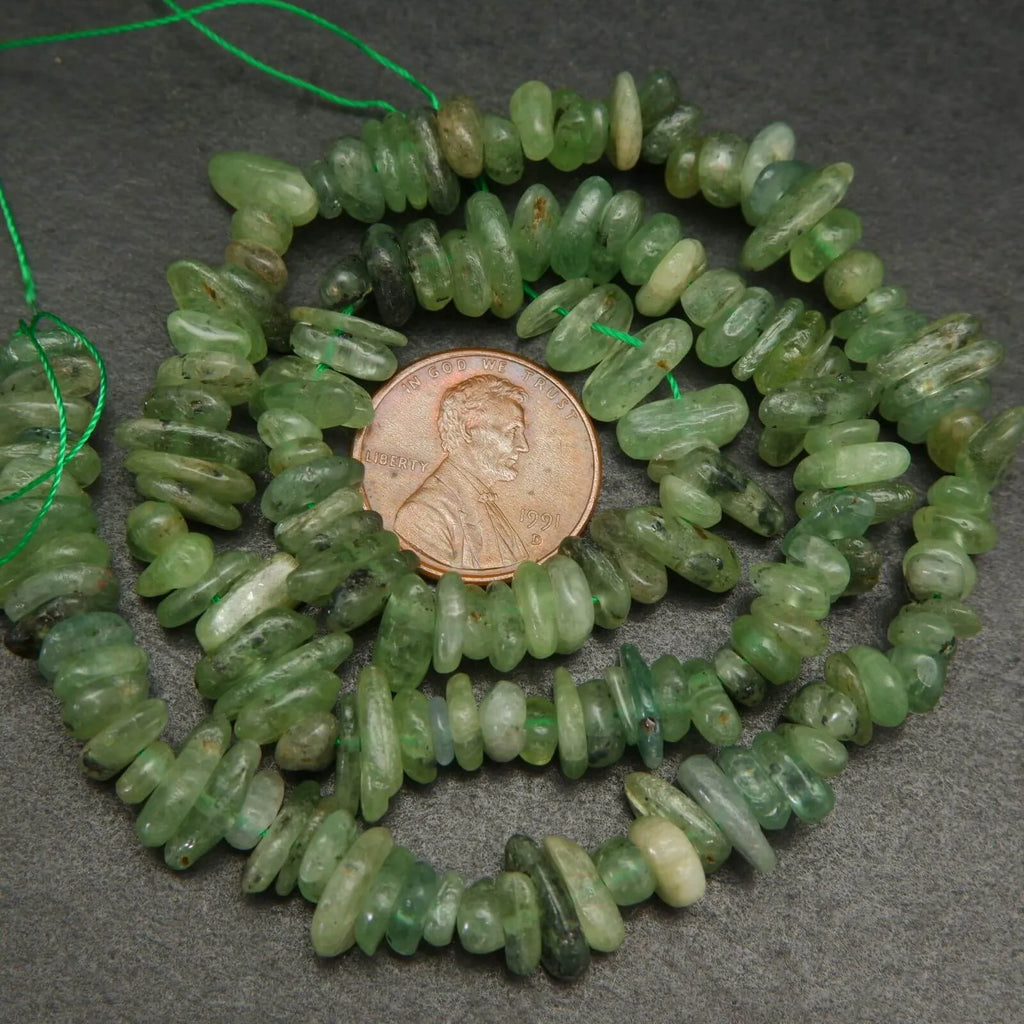 Green Kyanite Beads.