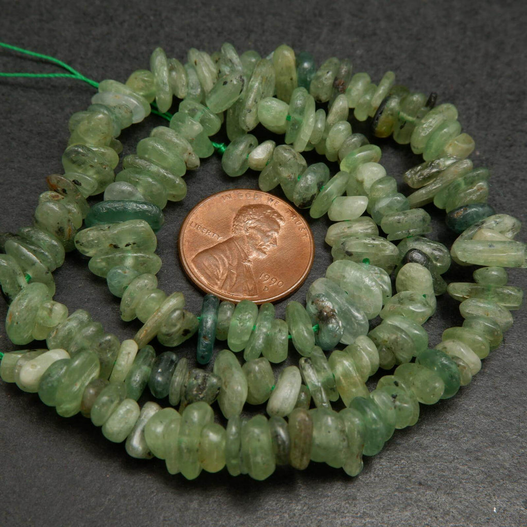 Green Kyanite beads.