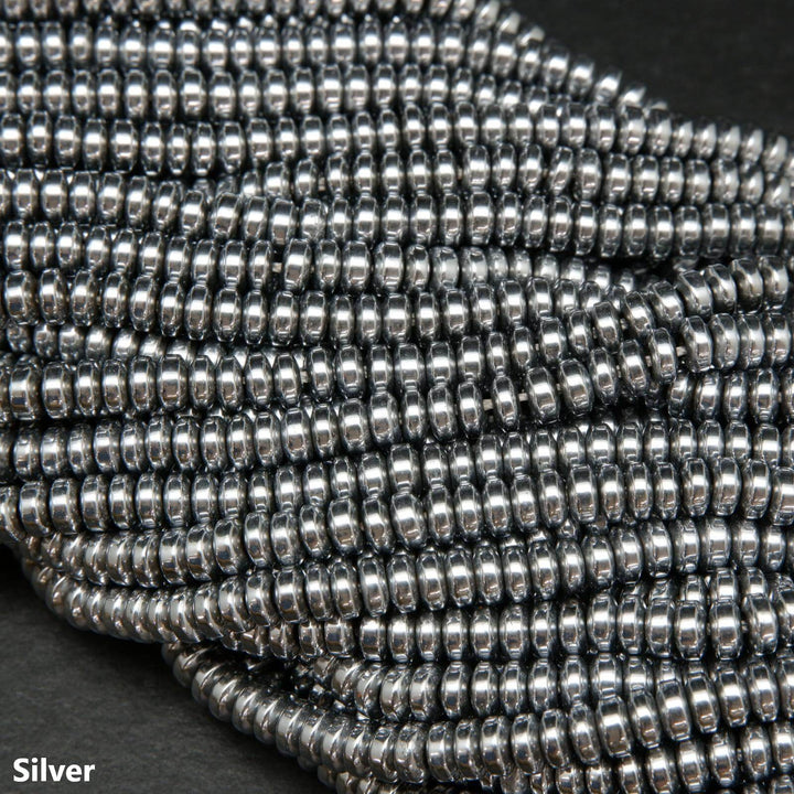 Rondelle Hematite Beads