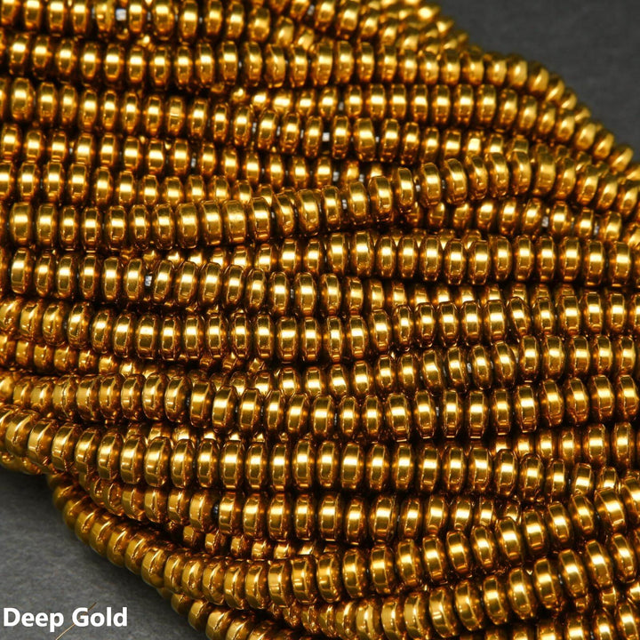 Rondelle Hematite Beads