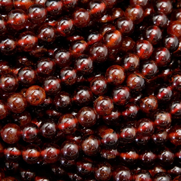 Orange Hessonite Garnet Beads.