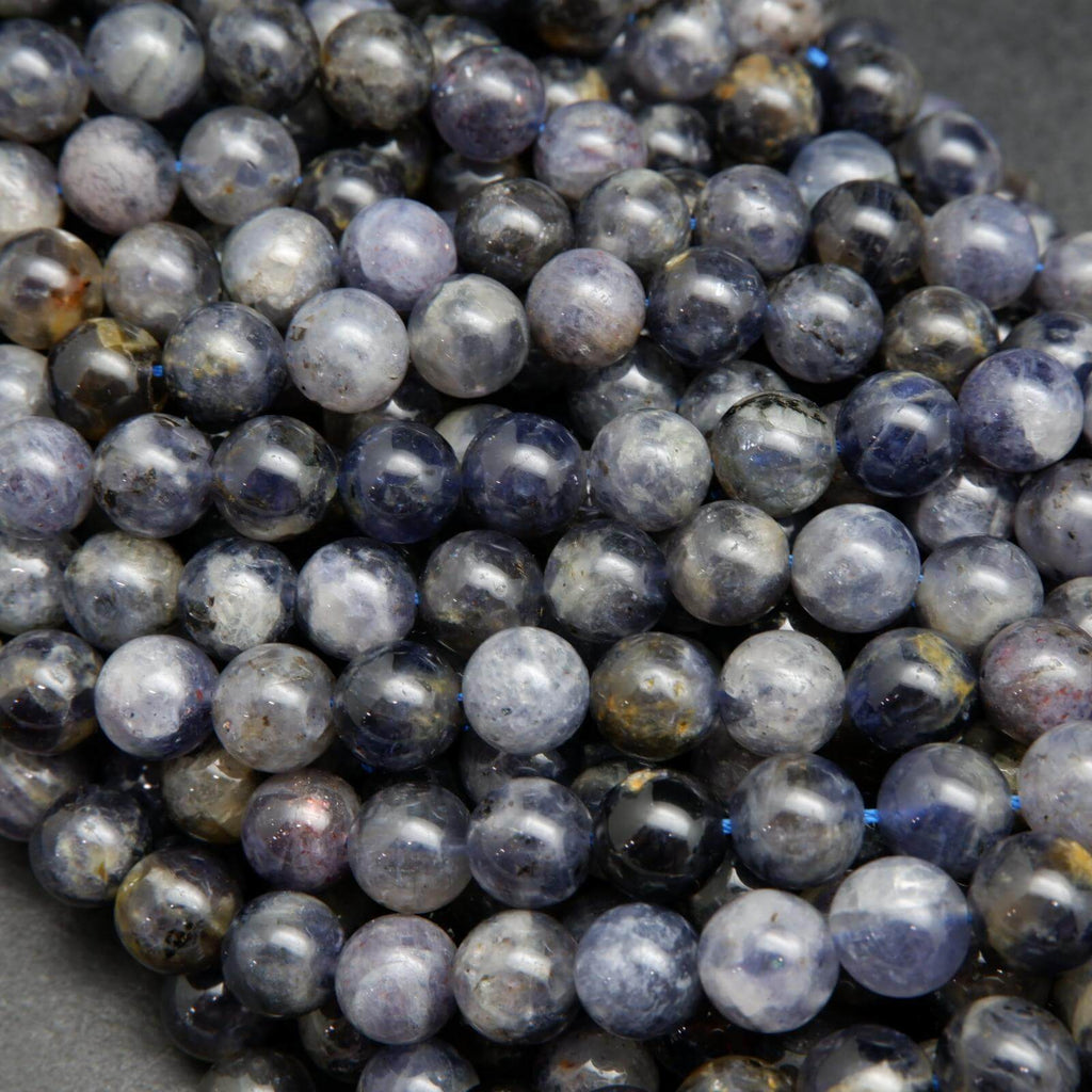 Mixed color Iolite Beads.