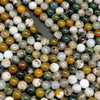 Multicolor kambaby ocean jasper beads.