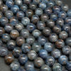 South African Kyanite Beads with brown inclusions.