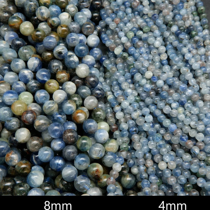Kyanite Mix · Smooth · Round · 4.5mm, 5.5mm, 6mm, 8.5mm, 10mm, 11mm, Bead, Tejas Beads