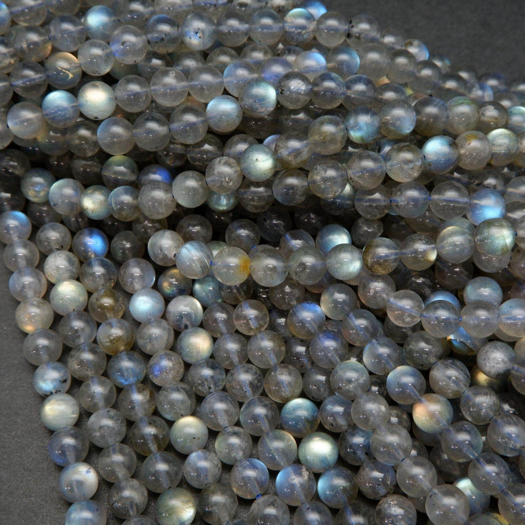 Labradorite beads.