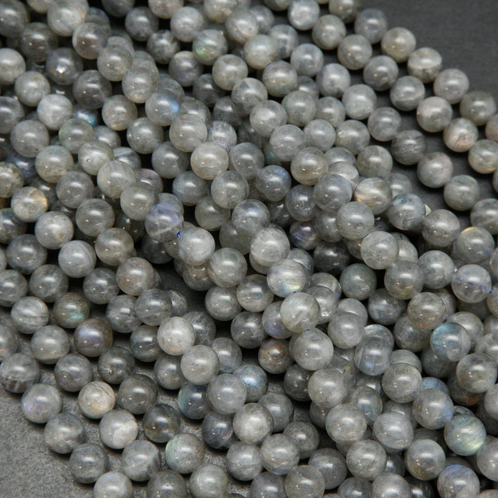 Grey labradorite stone beads.