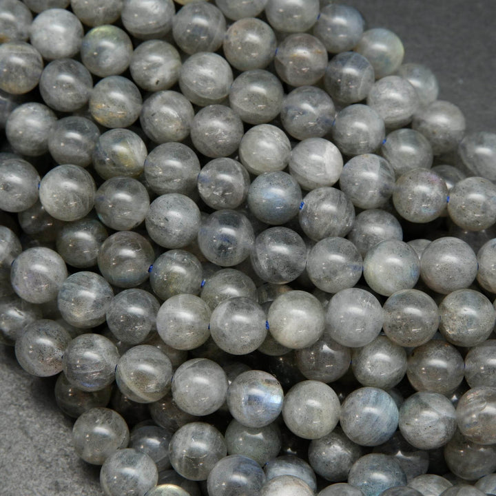 Grey labradorite stone beads.