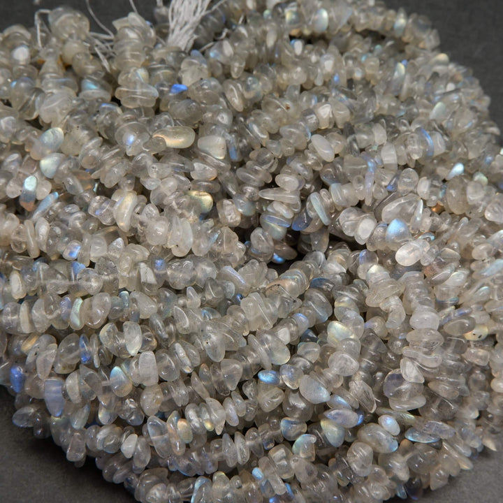 Labradorite Chip Beads.