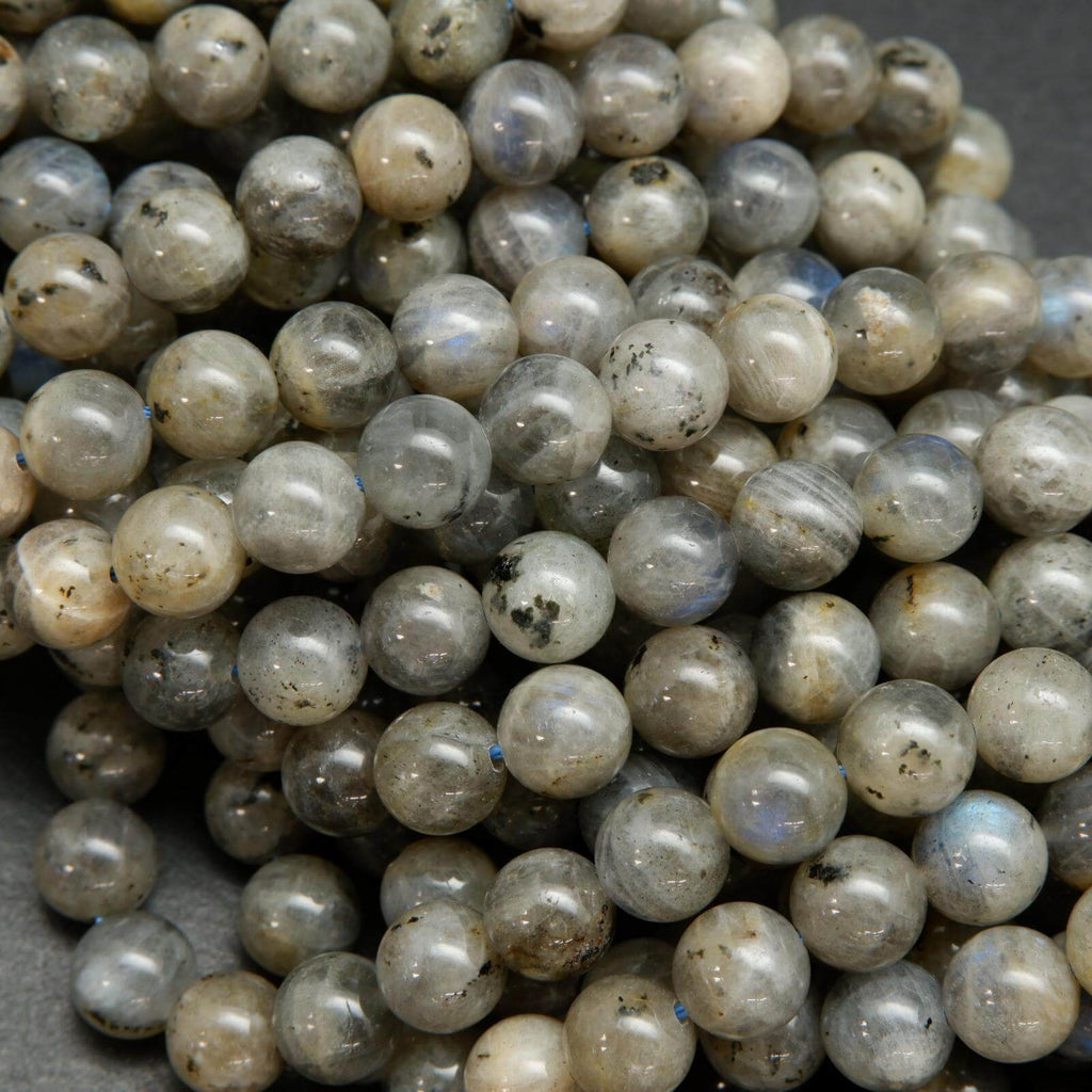 Blue fire labradorite beads.