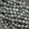 Icy Gray Labradorite · Smooth · Round · 8.5mm, Bead, Tejas Beads