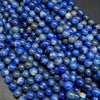 Lapis lazuli smooth round beads.