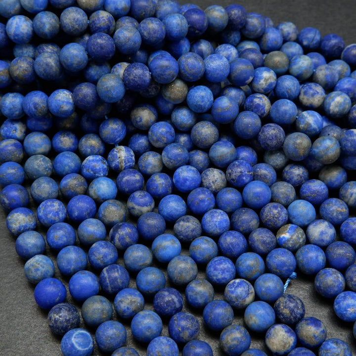 Lapis lazuli beads.