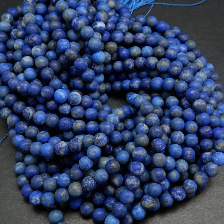 Lapis lazuli beads.
