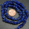 Blue Lapis lazuli chip shape beads.