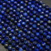Microfaceted Lapis Lazuli Beads.