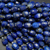 Lapis faceted nugget shape beads.