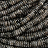 Larvikite (Black Labradorite) · Smooth · Heishi Disk · 6mm, Bead, Tejas Beads