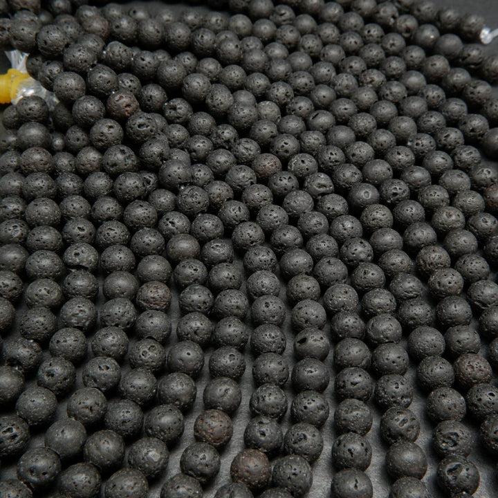 Large hole lava beads.