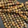 Yellow leopard skin jasper beads.