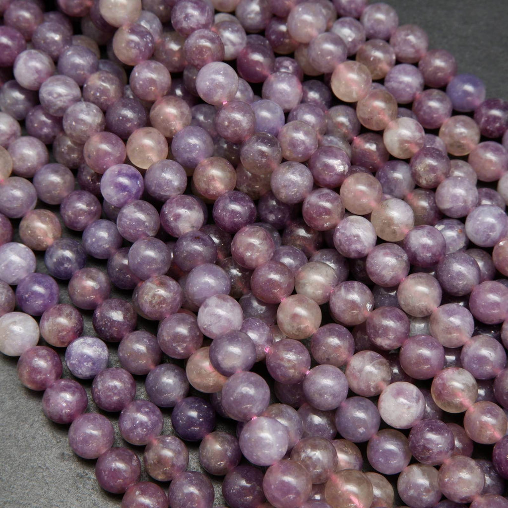 Purple Lepidolite Beads.