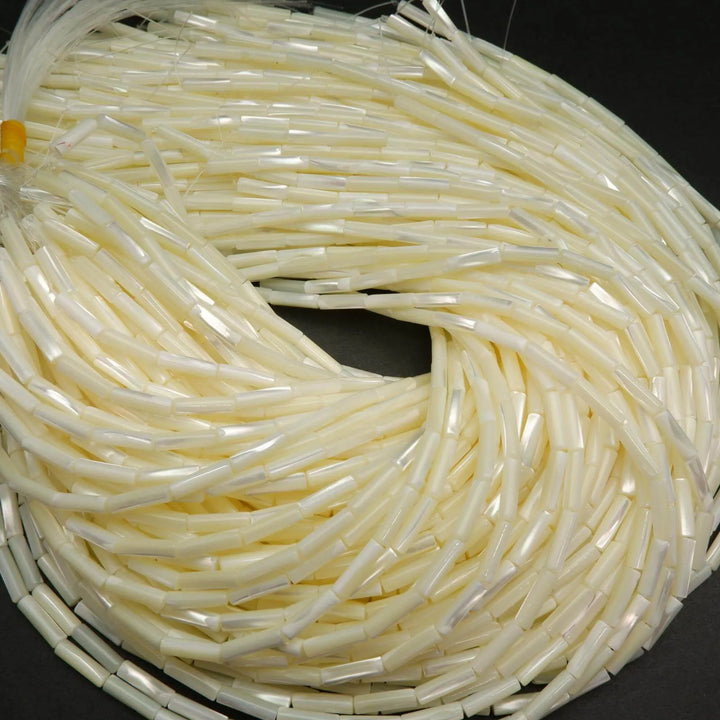 Tube shape MOP beads.