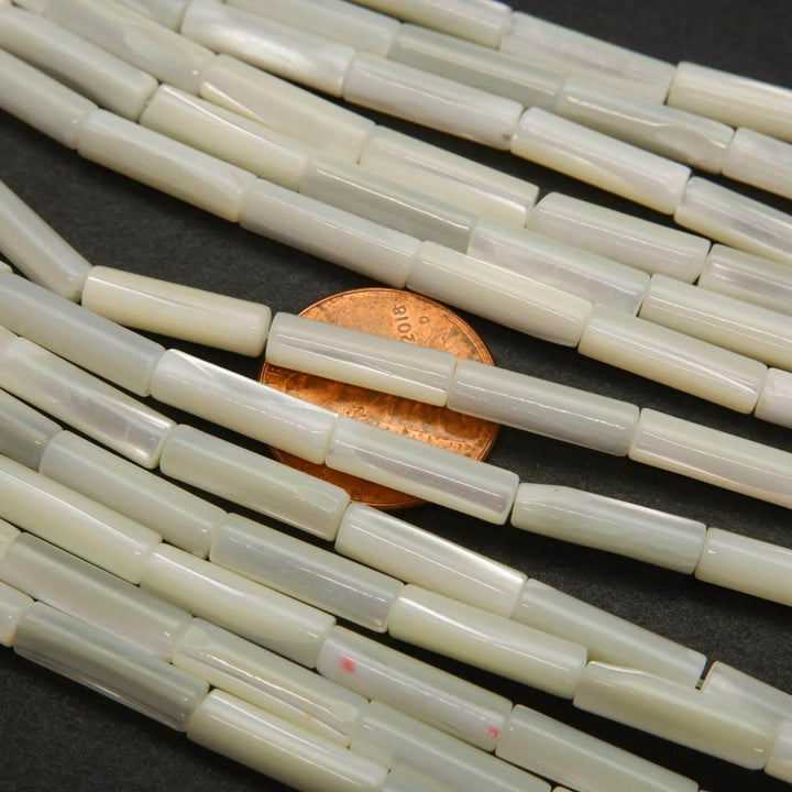 Tube shape MOP beads.