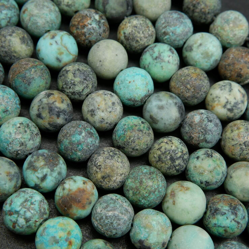 Matte Finish African Turquoise Beads For Jewelry Making