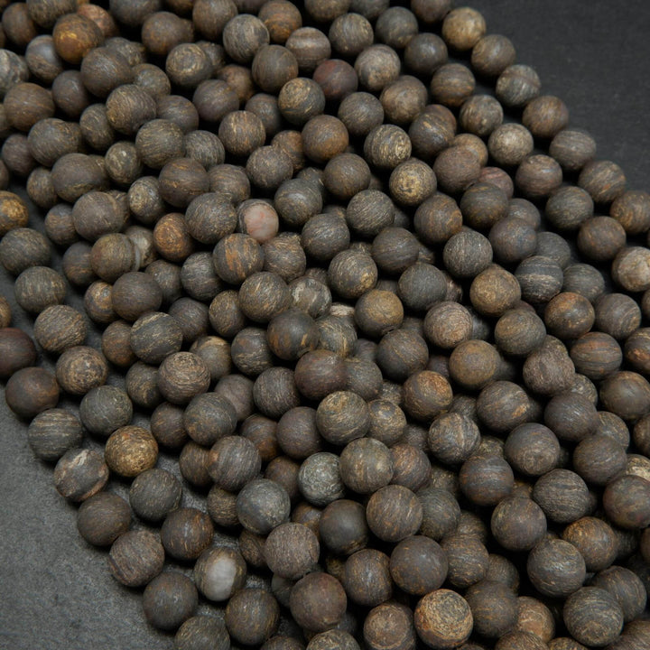 Bronzite Matte Finish Beads.