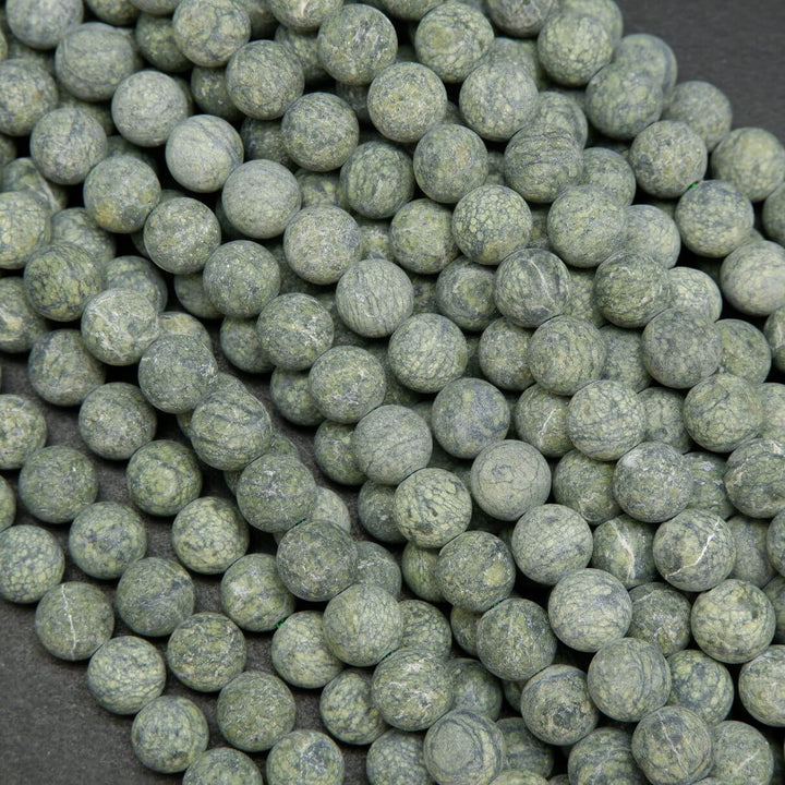 Matte Finish Russian Serpentine Beads