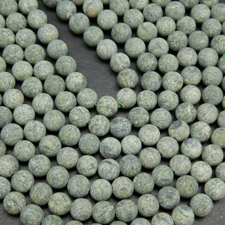 Matte Finish Russian Serpentine Beads