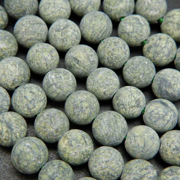 Matte Finish Russian Serpentine Beads
