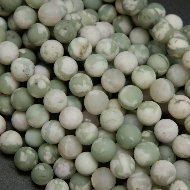 Matte finish harmony jasper beads for jewelry making.