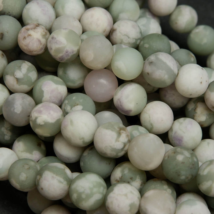 Matte finish harmony jasper beads for jewelry making.