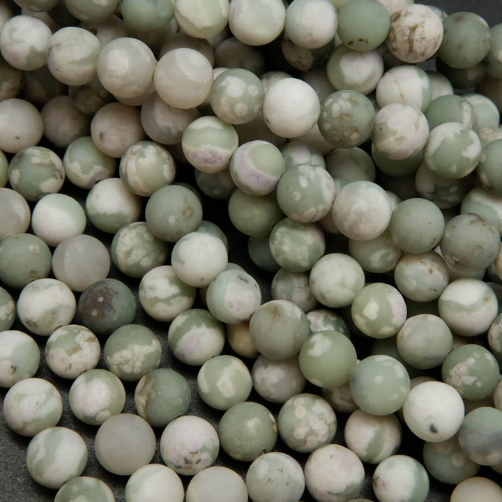 Matte finish harmony jasper beads for jewelry making.